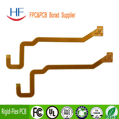 6 capas de pcb flexible 1 oz placa de circuito impreso de múltiples capas placa FPC máscara de soldadura amarilla