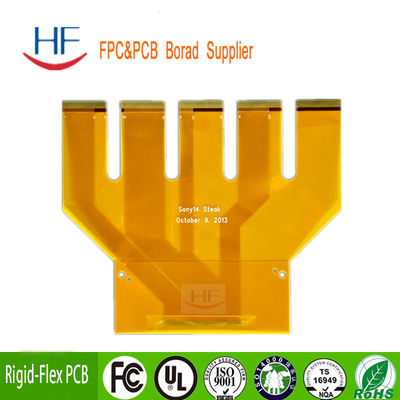 Prototipo de circuito flexible de placa de PCB de doble cara FR4 personalizada máscara de soldadura amarilla