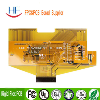 Libre de plomo FPC portátil ENIG 4 oz Flexible placa de circuito impreso amarillo color máscara de soldadura de alta calidad