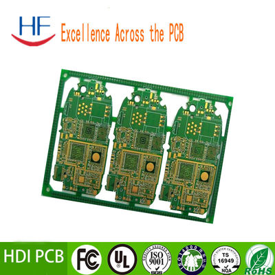 Alta velocidad HDI HF Electronic PCB Board Diseño de vuelta rápida 2 oz ENIG Superficie