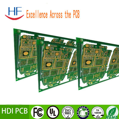 Alta velocidad HDI HF Electronic PCB Board Diseño de vuelta rápida 2 oz ENIG Superficie