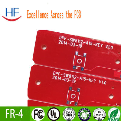 22F Placa de PCB impresa de media fibra de vidrio Tinta roja Retardante de llama