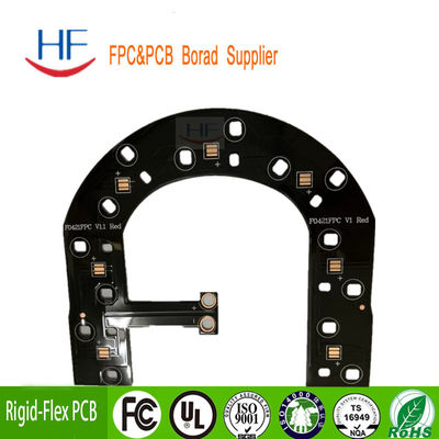 Panel de circuito de PCB rígido flexible impreso de FPC personalizado Multicapas azules