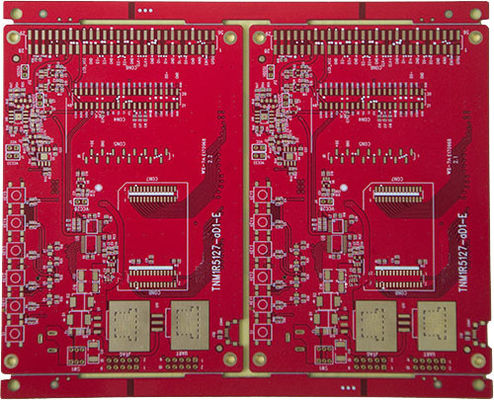 Fabricantes de encargo impresos plateados oro rojo de la placa de circuito de la placa de circuito del aceite de 4 capas